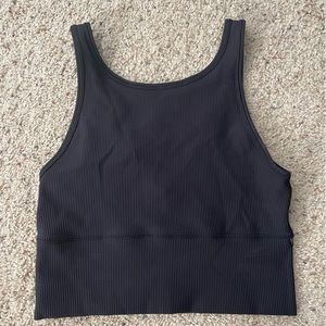 Lululemon Black Power Pivot Ribbed tank top